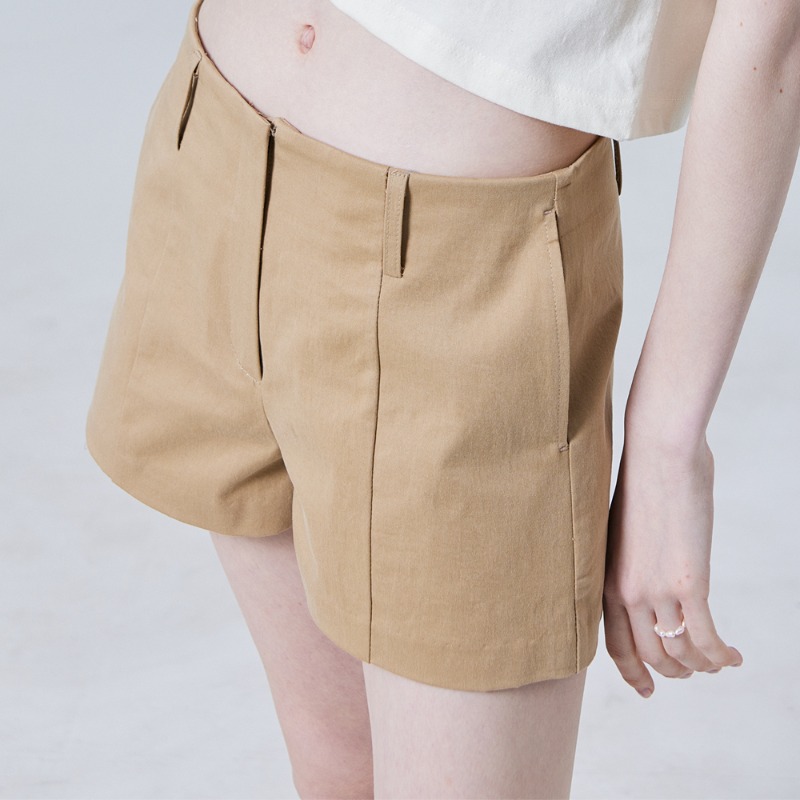 [고우리 착용]Semi-low cotton short pants BG